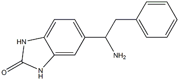5-(1-amino-2-phenylethyl)-2,3-dihydro-1H-1,3-benzodiazol-2-one Struktur