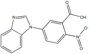 5-(1H-benzimidazol-1-yl)-2-nitrobenzoic acid,,结构式