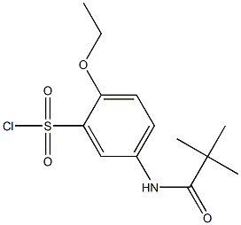  5-(2,2-dimethylpropanamido)-2-ethoxybenzene-1-sulfonyl chloride