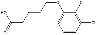 5-(2,3-dichlorophenoxy)pentanoic acid,,结构式