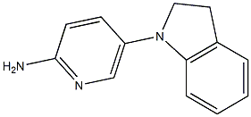 5-(2,3-dihydro-1H-indol-1-yl)pyridin-2-amine 化学構造式