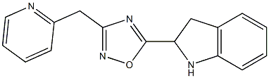 5-(2,3-dihydro-1H-indol-2-yl)-3-(pyridin-2-ylmethyl)-1,2,4-oxadiazole