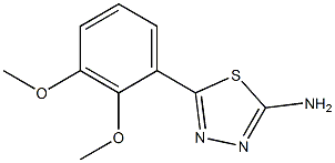 5-(2,3-dimethoxyphenyl)-1,3,4-thiadiazol-2-amine,,结构式