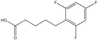 5-(2,4,6-trifluorophenyl)pentanoic acid Structure