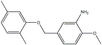 5-(2,5-dimethylphenoxymethyl)-2-methoxyaniline 结构式