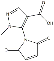 5-(2,5-dioxo-2,5-dihydro-1H-pyrrol-1-yl)-1-methyl-1H-pyrazole-4-carboxylic acid 化学構造式