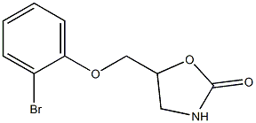 5-(2-bromophenoxymethyl)-1,3-oxazolidin-2-one Struktur