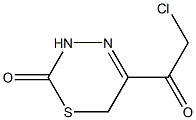 5-(2-chloroacetyl)-3,6-dihydro-2H-1,3,4-thiadiazin-2-one,,结构式