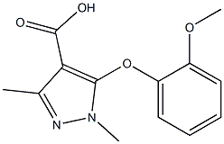 5-(2-methoxyphenoxy)-1,3-dimethyl-1H-pyrazole-4-carboxylic acid