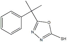 5-(2-phenylpropan-2-yl)-1,3,4-oxadiazole-2-thiol Struktur