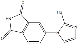 5-(2-sulfanyl-1H-imidazol-1-yl)-2,3-dihydro-1H-isoindole-1,3-dione 结构式