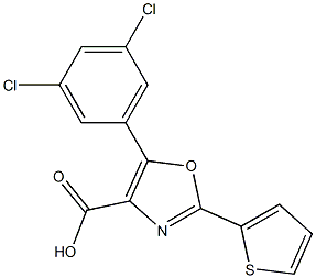 5-(3,5-dichlorophenyl)-2-(thiophen-2-yl)-1,3-oxazole-4-carboxylic acid Structure