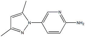 5-(3,5-dimethyl-1H-pyrazol-1-yl)pyridin-2-amine Struktur