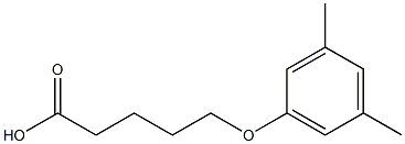 5-(3,5-dimethylphenoxy)pentanoic acid Struktur