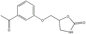 5-(3-acetylphenoxymethyl)-1,3-oxazolidin-2-one Structure