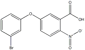 5-(3-bromophenoxy)-2-nitrobenzoic acid,,结构式