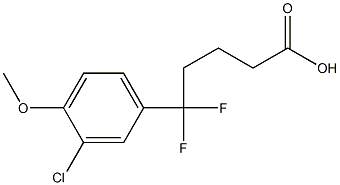 5-(3-chloro-4-methoxyphenyl)-5,5-difluoropentanoic acid