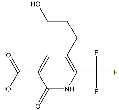 5-(3-hydroxypropyl)-2-oxo-6-(trifluoromethyl)-1,2-dihydropyridine-3-carboxylic acid Structure