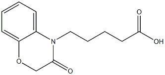 5-(3-oxo-3,4-dihydro-2H-1,4-benzoxazin-4-yl)pentanoic acid,,结构式