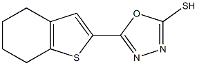 5-(4,5,6,7-tetrahydro-1-benzothiophen-2-yl)-1,3,4-oxadiazole-2-thiol,,结构式