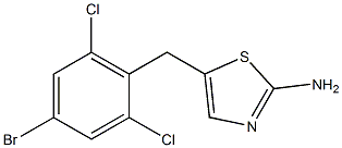 5-(4-bromo-2,6-dichlorobenzyl)-1,3-thiazol-2-amine Structure