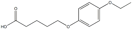 5-(4-ethoxyphenoxy)pentanoic acid Structure