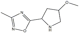 5-(4-methoxypyrrolidin-2-yl)-3-methyl-1,2,4-oxadiazole Structure