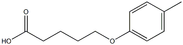 5-(4-methylphenoxy)pentanoic acid,,结构式