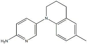 5-(6-methyl-1,2,3,4-tetrahydroquinolin-1-yl)pyridin-2-amine Structure