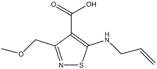 5-(allylamino)-3-(methoxymethyl)isothiazole-4-carboxylic acid,,结构式