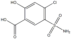 5-(aminosulfonyl)-4-chloro-2-hydroxybenzoic acid Structure