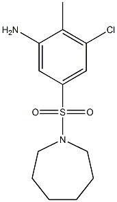 5-(azepane-1-sulfonyl)-3-chloro-2-methylaniline 结构式