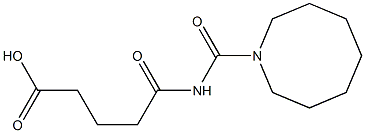 5-(azocan-1-ylcarbonylamino)-5-oxopentanoic acid Struktur
