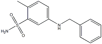 5-(benzylamino)-2-methylbenzene-1-sulfonamide 结构式