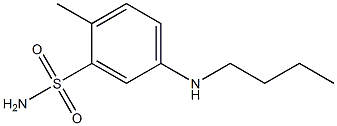 5-(butylamino)-2-methylbenzene-1-sulfonamide 化学構造式