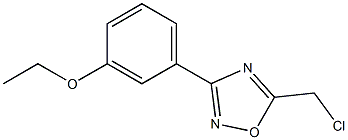 5-(chloromethyl)-3-(3-ethoxyphenyl)-1,2,4-oxadiazole, , 结构式