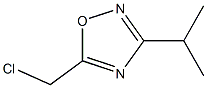 5-(chloromethyl)-3-(propan-2-yl)-1,2,4-oxadiazole,,结构式