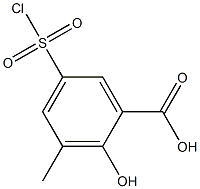 5-(chlorosulfonyl)-2-hydroxy-3-methylbenzoic acid