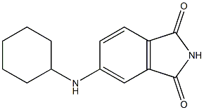 5-(cyclohexylamino)-2,3-dihydro-1H-isoindole-1,3-dione 结构式