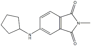 5-(cyclopentylamino)-2-methyl-2,3-dihydro-1H-isoindole-1,3-dione Structure