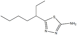 5-(heptan-3-yl)-1,3,4-thiadiazol-2-amine,,结构式