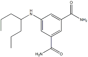 5-(heptan-4-ylamino)benzene-1,3-dicarboxamide