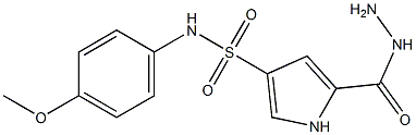 5-(hydrazinocarbonyl)-N-(4-methoxyphenyl)-1H-pyrrole-3-sulfonamide