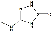 5-(methylamino)-2,4-dihydro-3H-1,2,4-triazol-3-one Structure