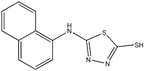 5-(naphthalen-1-ylamino)-1,3,4-thiadiazole-2-thiol 结构式