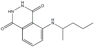 5-(pentan-2-ylamino)-1,2,3,4-tetrahydrophthalazine-1,4-dione 结构式