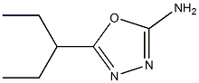5-(pentan-3-yl)-1,3,4-oxadiazol-2-amine 化学構造式