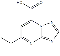 5-(propan-2-yl)-[1,2,4]triazolo[1,5-a]pyrimidine-7-carboxylic acid 化学構造式