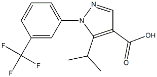 5-(propan-2-yl)-1-[3-(trifluoromethyl)phenyl]-1H-pyrazole-4-carboxylic acid|