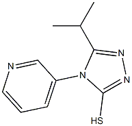 5-(propan-2-yl)-4-(pyridin-3-yl)-4H-1,2,4-triazole-3-thiol Structure